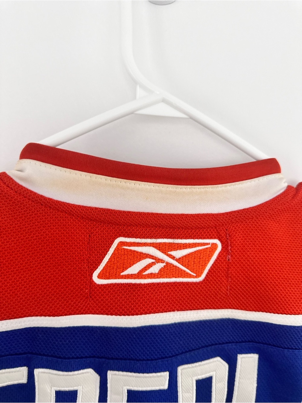 Edmonton Oilers Reebok Blue and Orange Eberle #14 Hockey Jersey - Picture 11 of 14